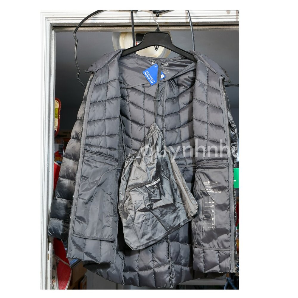 Women Bernardo Ladies Packable Quilted Jacket in charcoal color . - Picture 6 of 10